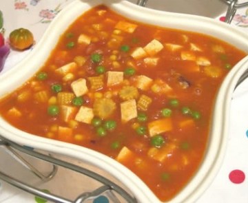 火腿番茄杂菜汤做法