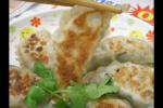 小吃 香煎韭菜猪肉饺子