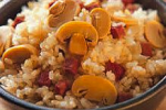 小吃 香菇薏米饭