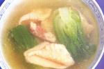 小吃 鸡汁橔棠菜胆雪蛤膏