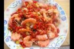 小吃 蒜蓉剁椒虾