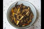 小吃 茶树菇炒肉丝