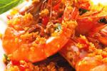海鲜 金蒜虾