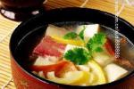 小吃 河蚌咸肉豆腐汤
