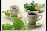 小吃 绿茶蜂蜜水