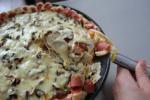 小吃 培根菌菇披萨