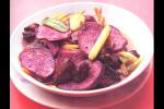 小吃 腊肉炆紫桑薯