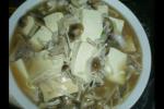 小吃 木棉豆腐炒菌菇