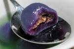 小吃 紫薯汤圆