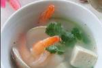 小吃 文蛤虾仁豆腐汤