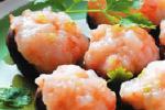 海鲜 香菇镶虾浆