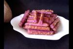 小吃 芝麻紫薯饼干棒--零食