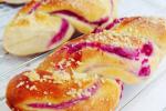 小吃 紫薯香酥面包