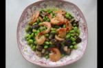 海鲜 香菇毛豆米虾