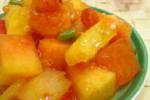 小吃 泰国青木瓜菠萝甜辣虾
