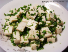 北京平谷小吃 香椿拌豆腐